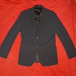 Theory Wellar Stretch Wool Blazer 38R Dark Blue